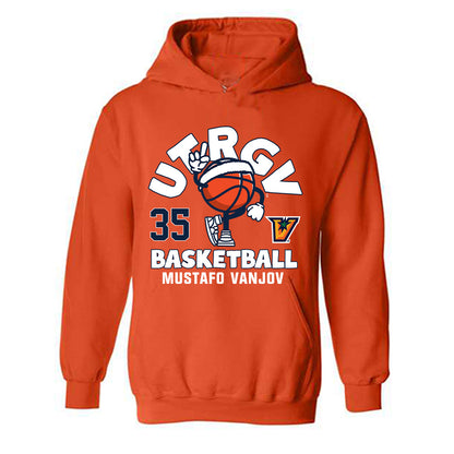 UTRGV - NCAA Men's Basketball : Mustafo Vanjov - Fashion Shersey Hooded Sweatshirt-1