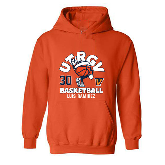 UTRGV - NCAA Men's Basketball : Luis Ramirez - Fashion Shersey Hooded Sweatshirt-0