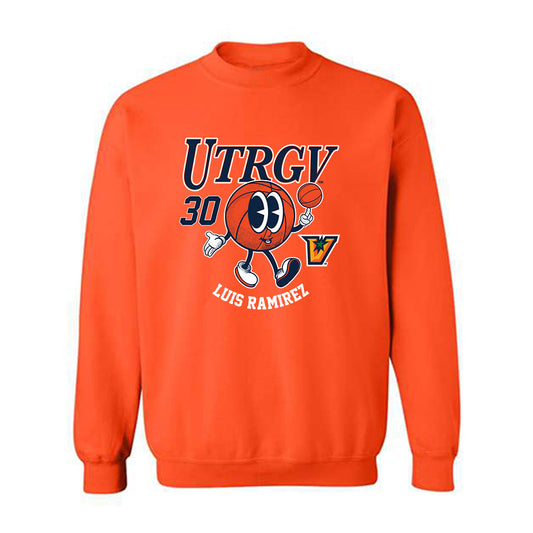 UTRGV - NCAA Men's Basketball : Luis Ramirez - Fashion Shersey Crewneck Sweatshirt-0
