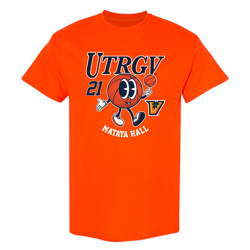 UTRGV - NCAA Women's Basketball : mataya hall - Fashion Shersey T-Shirt-0
