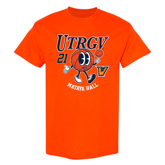 UTRGV - NCAA Women's Basketball : mataya hall - Fashion Shersey T-Shirt-0