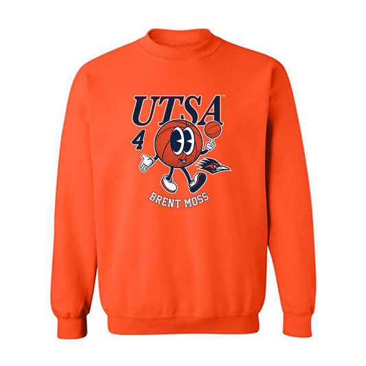 UTSA - NCAA Men's Basketball : Brent Moss - Fashion Shersey Crewneck Sweatshirt-0