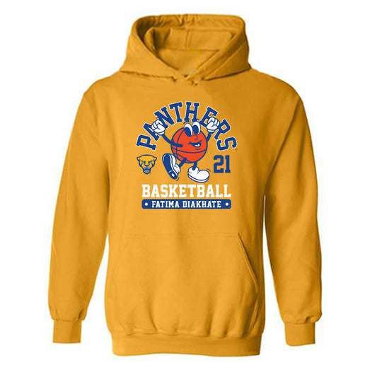 Pittsburgh - NCAA Women's Basketball : Fatima Diakhate - Fashion Shersey Hooded Sweatshirt-0