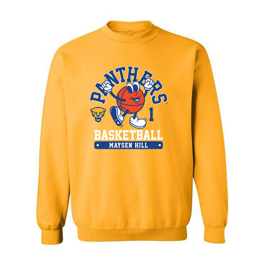 Pittsburgh - NCAA Women's Basketball : Maysen Hill - Fashion Shersey Crewneck Sweatshirt-0