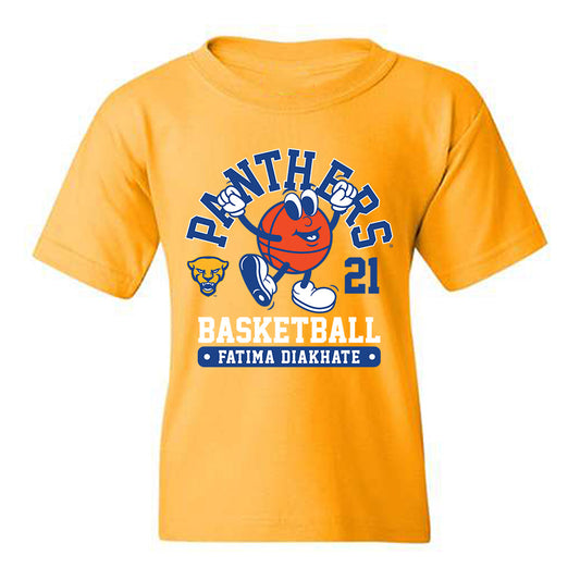 Pittsburgh - NCAA Women's Basketball : Fatima Diakhate - Fashion Shersey Youth T-Shirt-0