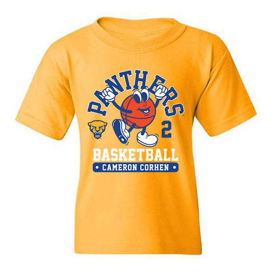 Pittsburgh - NCAA Men's Basketball : Cameron Corhen - Fashion Shersey Youth T-Shirt-0