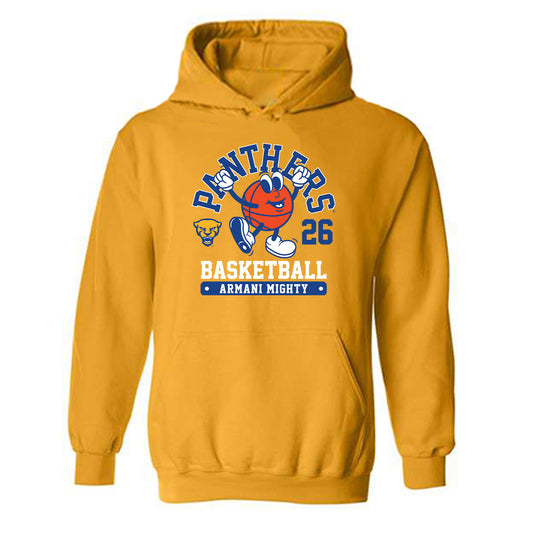 Pittsburgh - NCAA Men's Basketball : Armani Mighty - Fashion Shersey Hooded Sweatshirt-0
