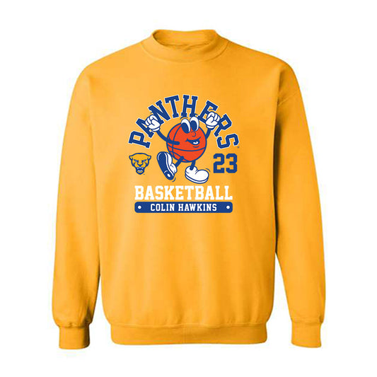 Pittsburgh - NCAA Men's Basketball : Colin Hawkins - Fashion Shersey Crewneck Sweatshirt-0