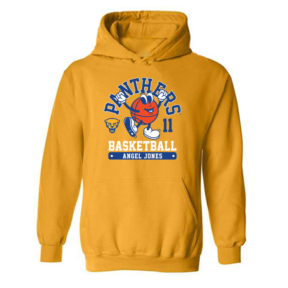 Pittsburgh - NCAA Women's Basketball : Angel Jones - Fashion Shersey Hooded Sweatshirt-0