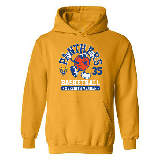 Pittsburgh - NCAA Women's Basketball : Meredith Venner - Fashion Shersey Hooded Sweatshirt-0