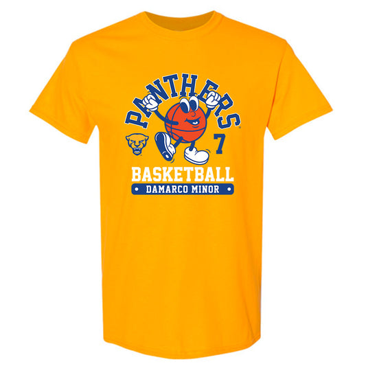 Pittsburgh - NCAA Men's Basketball : Damarco Minor - Fashion Shersey T-Shirt-0