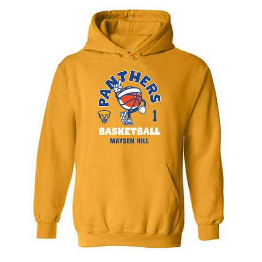 Pittsburgh - NCAA Women's Basketball : Maysen Hill - Fashion Shersey Hooded Sweatshirt-0
