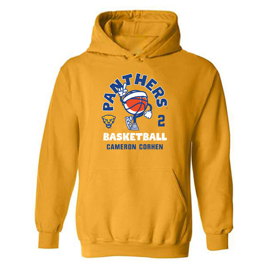 Pittsburgh - NCAA Men's Basketball : Cameron Corhen - Fashion Shersey Hooded Sweatshirt-0