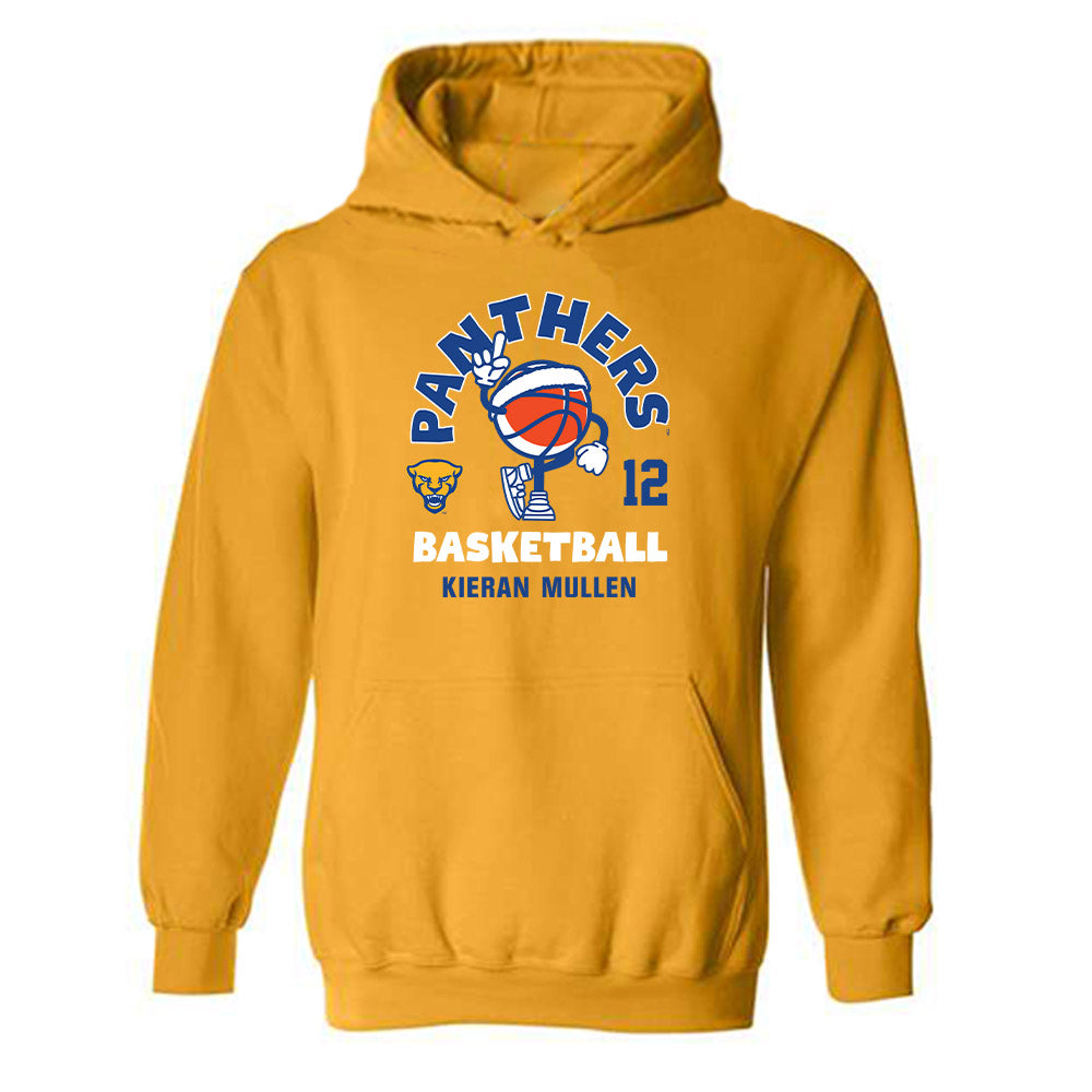 Pittsburgh - NCAA Men's Basketball : Kieran Mullen - Fashion Shersey Hooded Sweatshirt-0