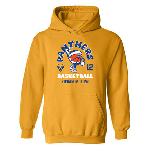 Pittsburgh - NCAA Men's Basketball : Kieran Mullen - Fashion Shersey Hooded Sweatshirt-0