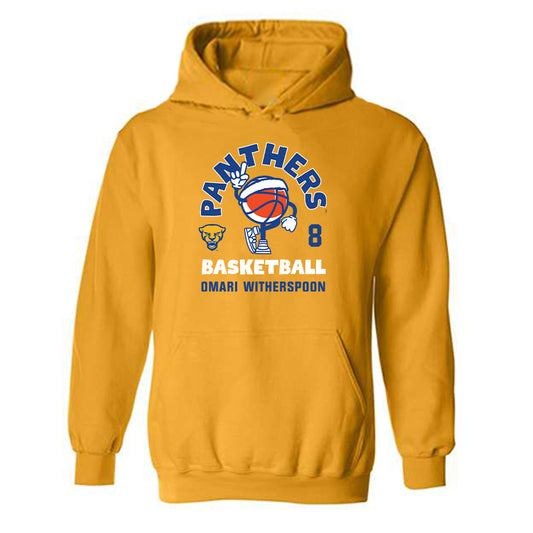 Pittsburgh - NCAA Men's Basketball : Omari Witherspoon - Fashion Shersey Hooded Sweatshirt-0