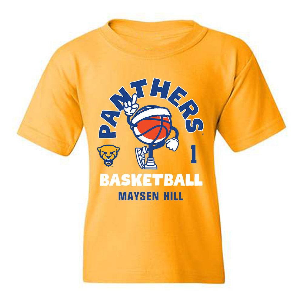 Pittsburgh - NCAA Women's Basketball : Maysen Hill - Fashion Shersey Youth T-Shirt-0