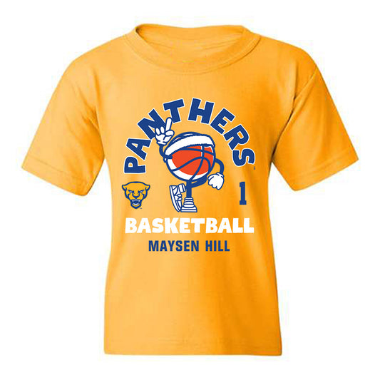 Pittsburgh - NCAA Women's Basketball : Maysen Hill - Fashion Shersey Youth T-Shirt-0