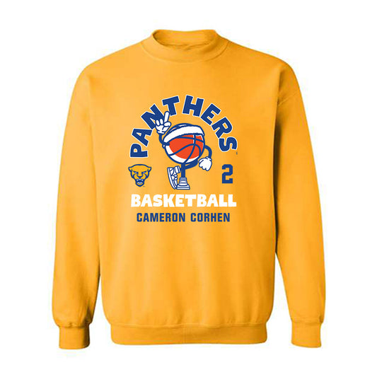 Pittsburgh - NCAA Men's Basketball : Cameron Corhen - Fashion Shersey Crewneck Sweatshirt-0