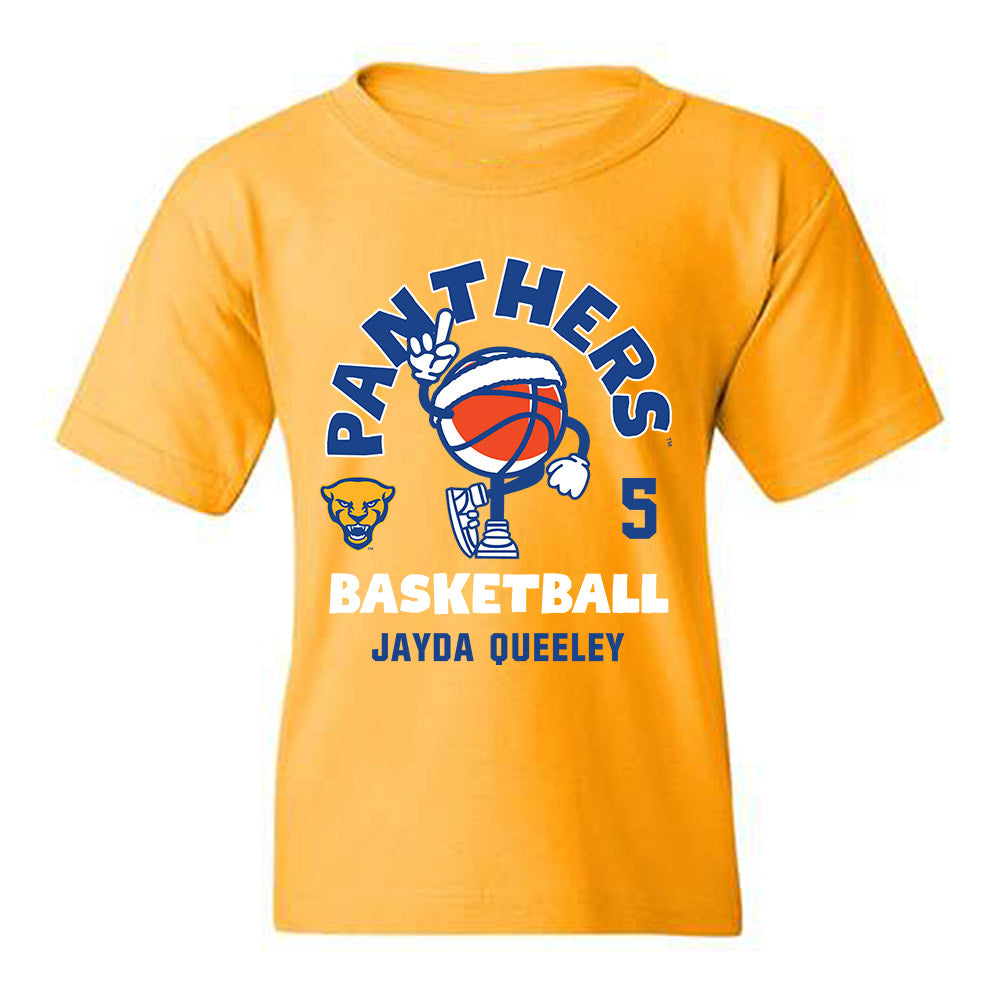 Pittsburgh - NCAA Women's Basketball : Jayda Queeley - Fashion Shersey Youth T-Shirt-0