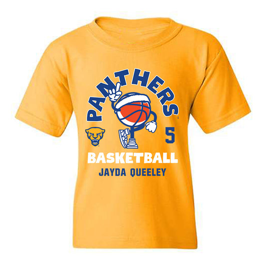 Pittsburgh - NCAA Women's Basketball : Jayda Queeley - Fashion Shersey Youth T-Shirt-0
