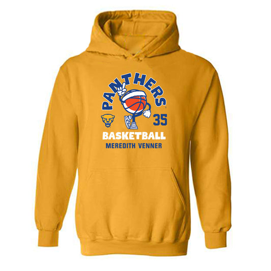 Pittsburgh - NCAA Women's Basketball : Meredith Venner - Fashion Shersey Hooded Sweatshirt-0