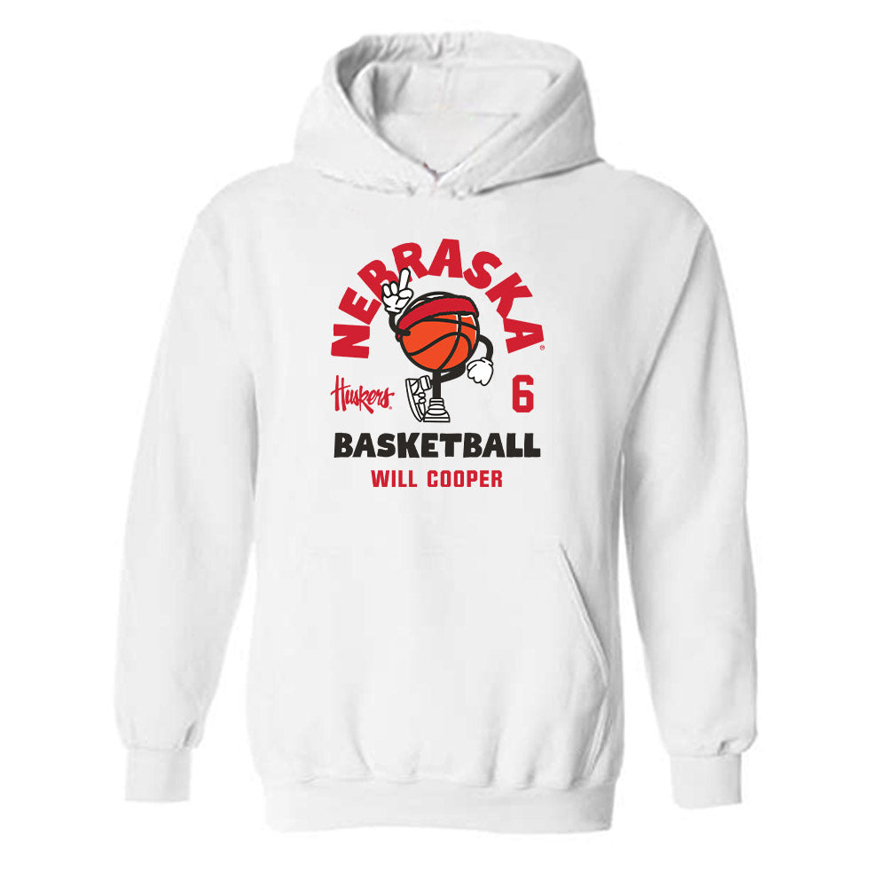 Nebraska - NCAA Men's Basketball : Will Cooper - Fashion Shersey Hooded Sweatshirt-0