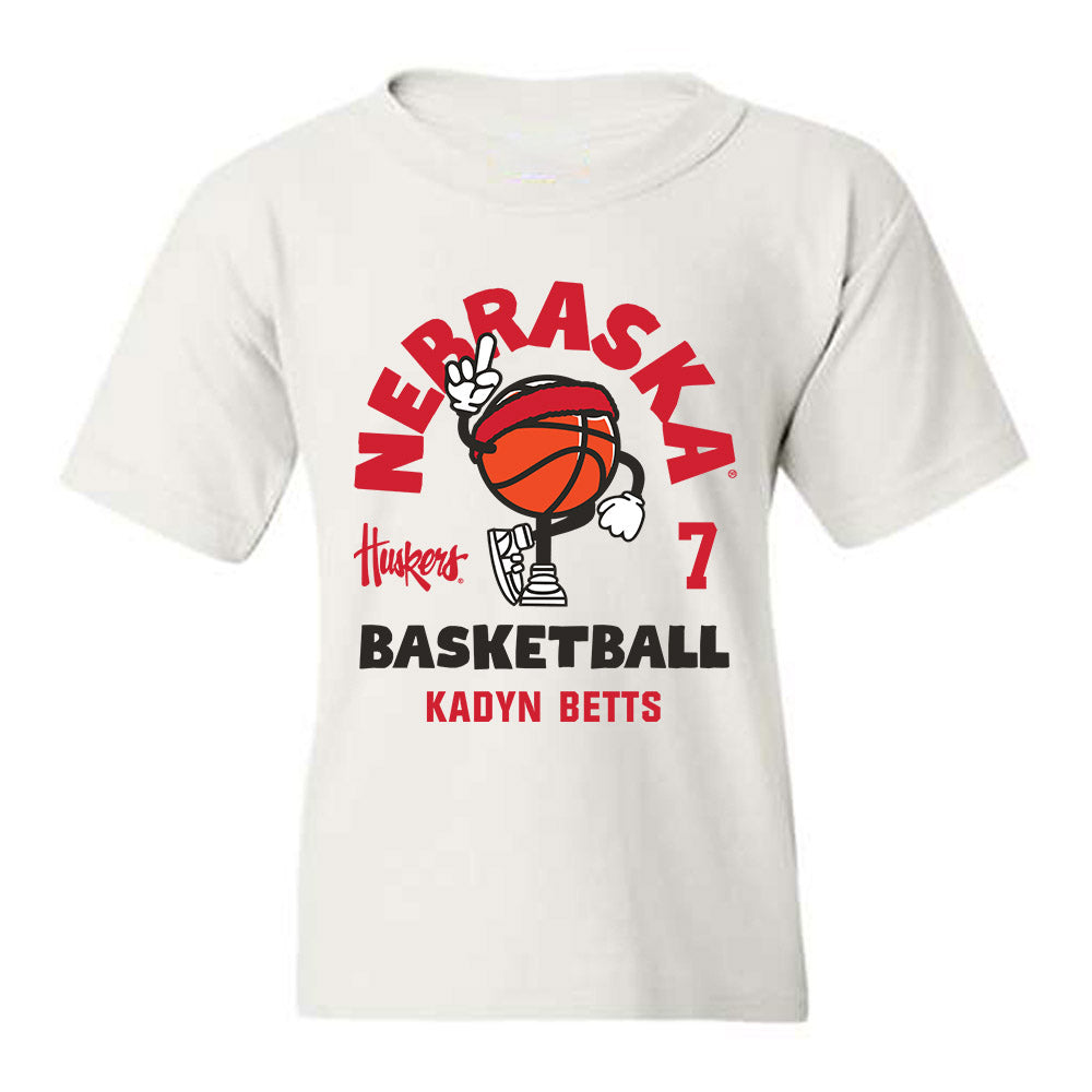 Nebraska - NCAA Men's Basketball : Kadyn Betts - Fashion Shersey Youth T-Shirt-0