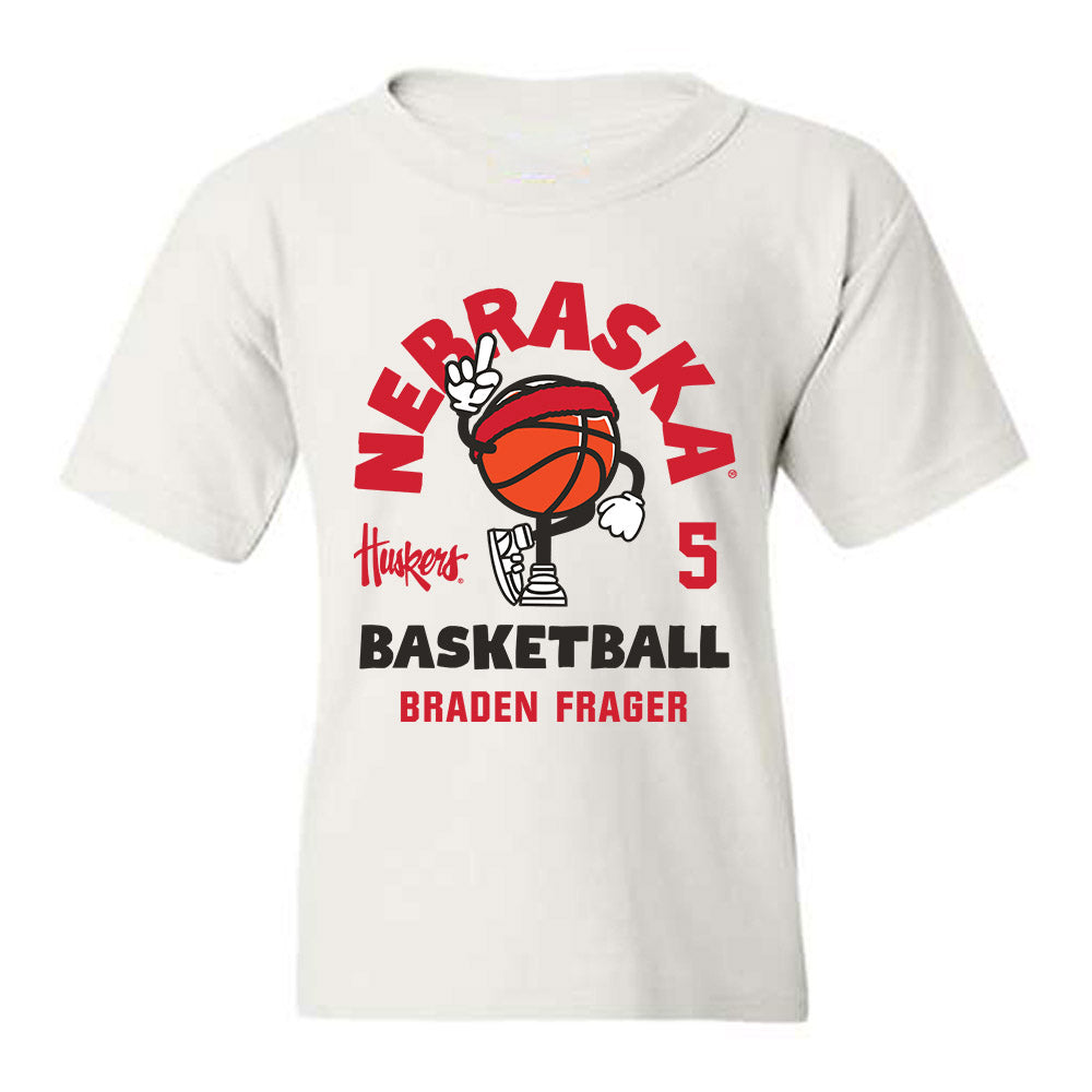 Nebraska - NCAA Men's Basketball : Braden Frager - Fashion Shersey Youth T-Shirt-0