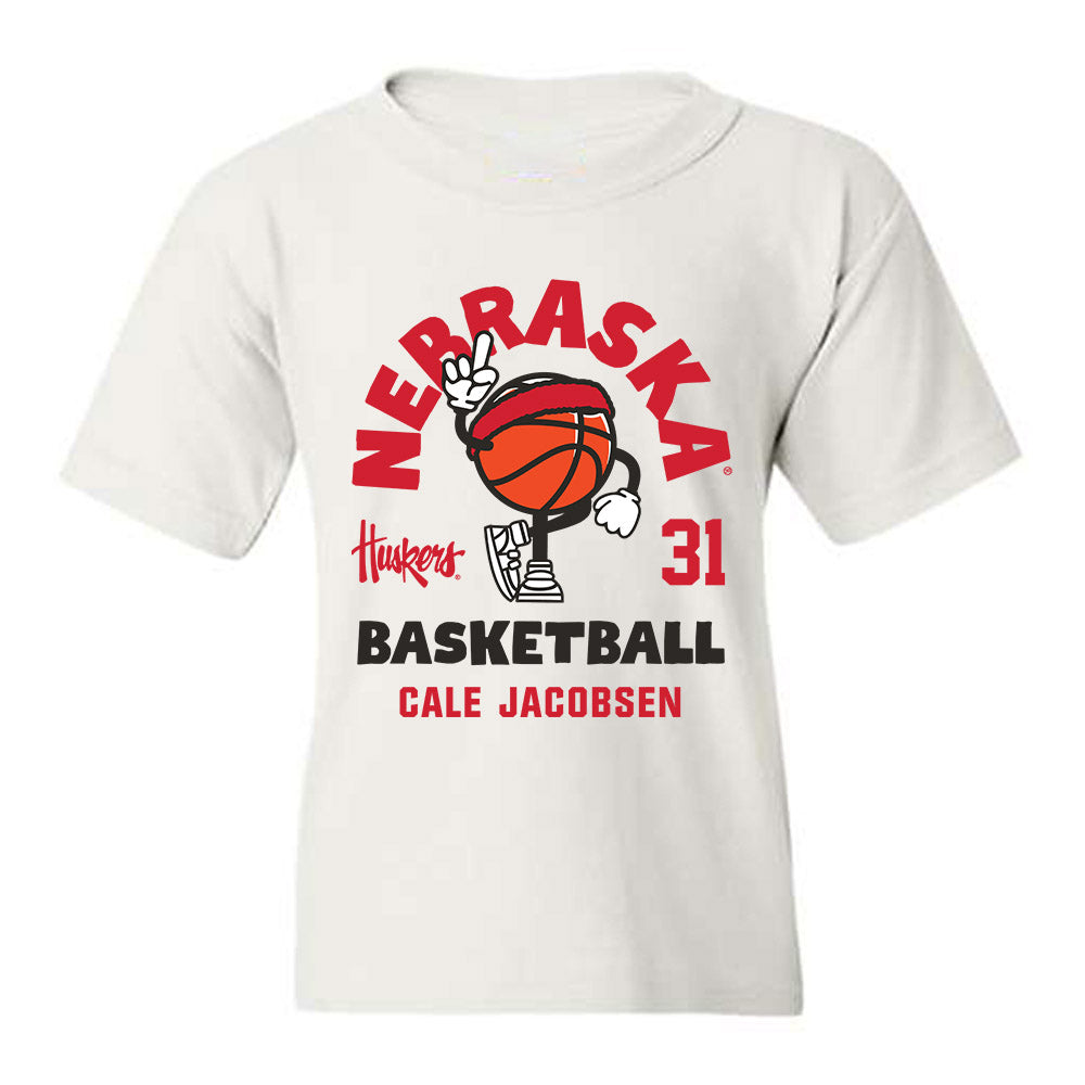 Nebraska - NCAA Men's Basketball : Cale Jacobsen - Fashion Shersey Youth T-Shirt-0