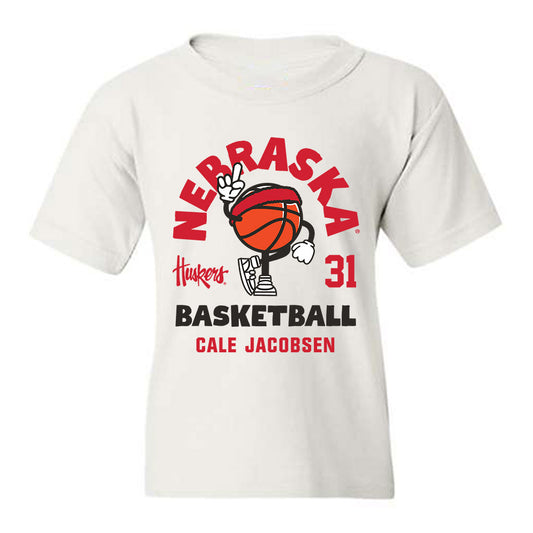 Nebraska - NCAA Men's Basketball : Cale Jacobsen - Fashion Shersey Youth T-Shirt-0