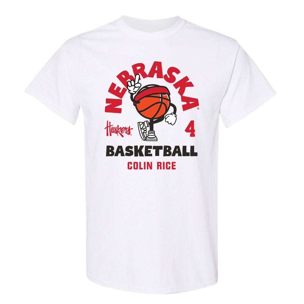 Nebraska - NCAA Men's Basketball : Colin Rice - Fashion Shersey T-Shirt-0