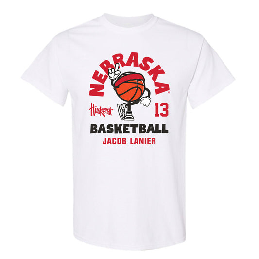 Nebraska - NCAA Men's Basketball : Jacob Lanier - Fashion Shersey T-Shirt-0