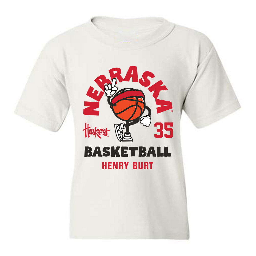 Nebraska - NCAA Men's Basketball : Henry Burt - Fashion Shersey Youth T-Shirt-0
