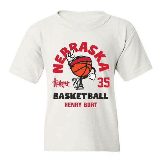 Nebraska - NCAA Men's Basketball : Henry Burt - Fashion Shersey Youth T-Shirt-0