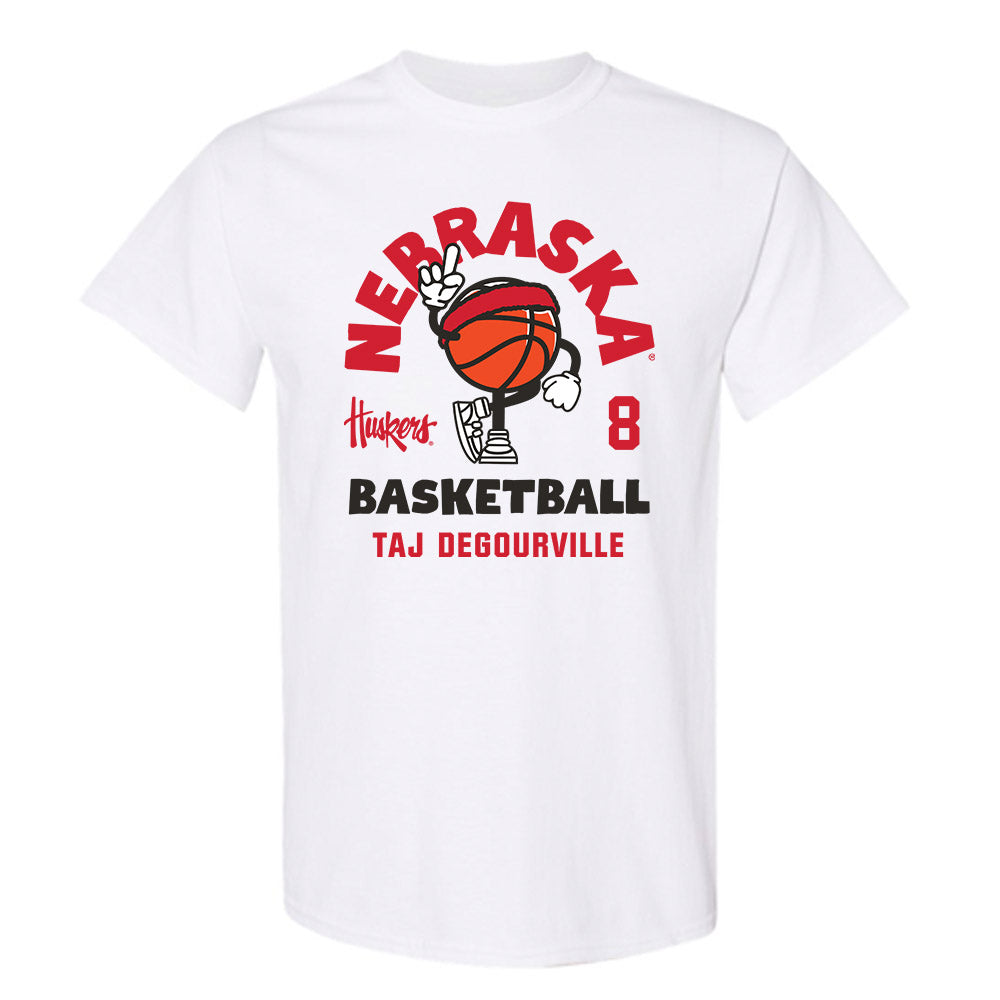 Nebraska - NCAA Men's Basketball : Taj Degourville - Fashion Shersey T-Shirt-0