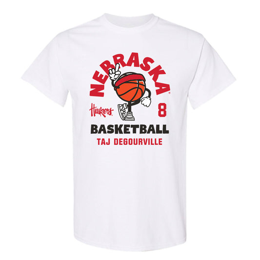 Nebraska - NCAA Men's Basketball : Taj Degourville - Fashion Shersey T-Shirt-0