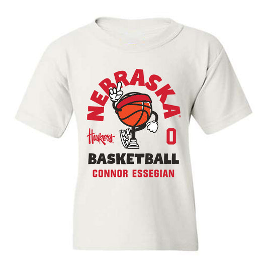 Nebraska - NCAA Men's Basketball : Connor Essegian - Fashion Shersey Youth T-Shirt-0
