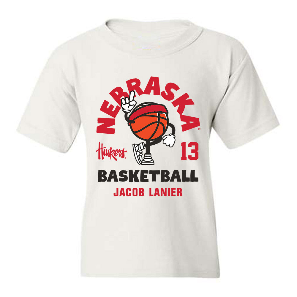 Nebraska - NCAA Men's Basketball : Jacob Lanier - Fashion Shersey Youth T-Shirt-0