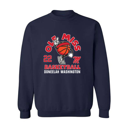 Ole Miss - NCAA Women's Basketball : Doneelah Washington - Fashion Shersey Crewneck Sweatshirt-0
