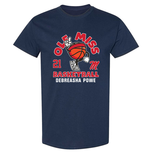 Ole Miss - NCAA Women's Basketball : Debreasha Powe - Fashion Shersey T-Shirt-0