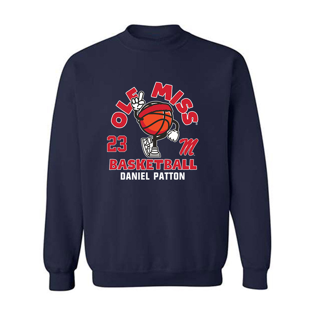 Ole Miss - NCAA Men's Basketball : Daniel Patton - Fashion Shersey Crewneck Sweatshirt-0