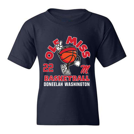 Ole Miss - NCAA Women's Basketball : Doneelah Washington - Fashion Shersey Youth T-Shirt-0