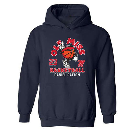 Ole Miss - NCAA Men's Basketball : Daniel Patton - Fashion Shersey Hooded Sweatshirt-0