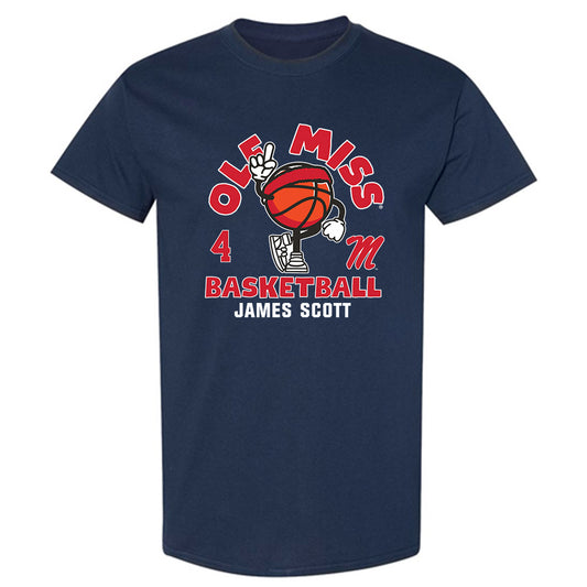 Ole Miss - NCAA Men's Basketball : James Scott - Fashion Shersey T-Shirt-0