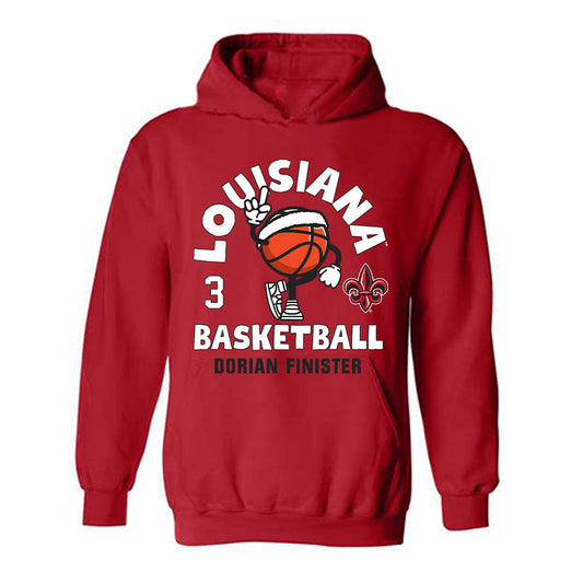 Louisiana - NCAA Men's Basketball : Dorian Finister - Fashion Shersey Hooded Sweatshirt-0