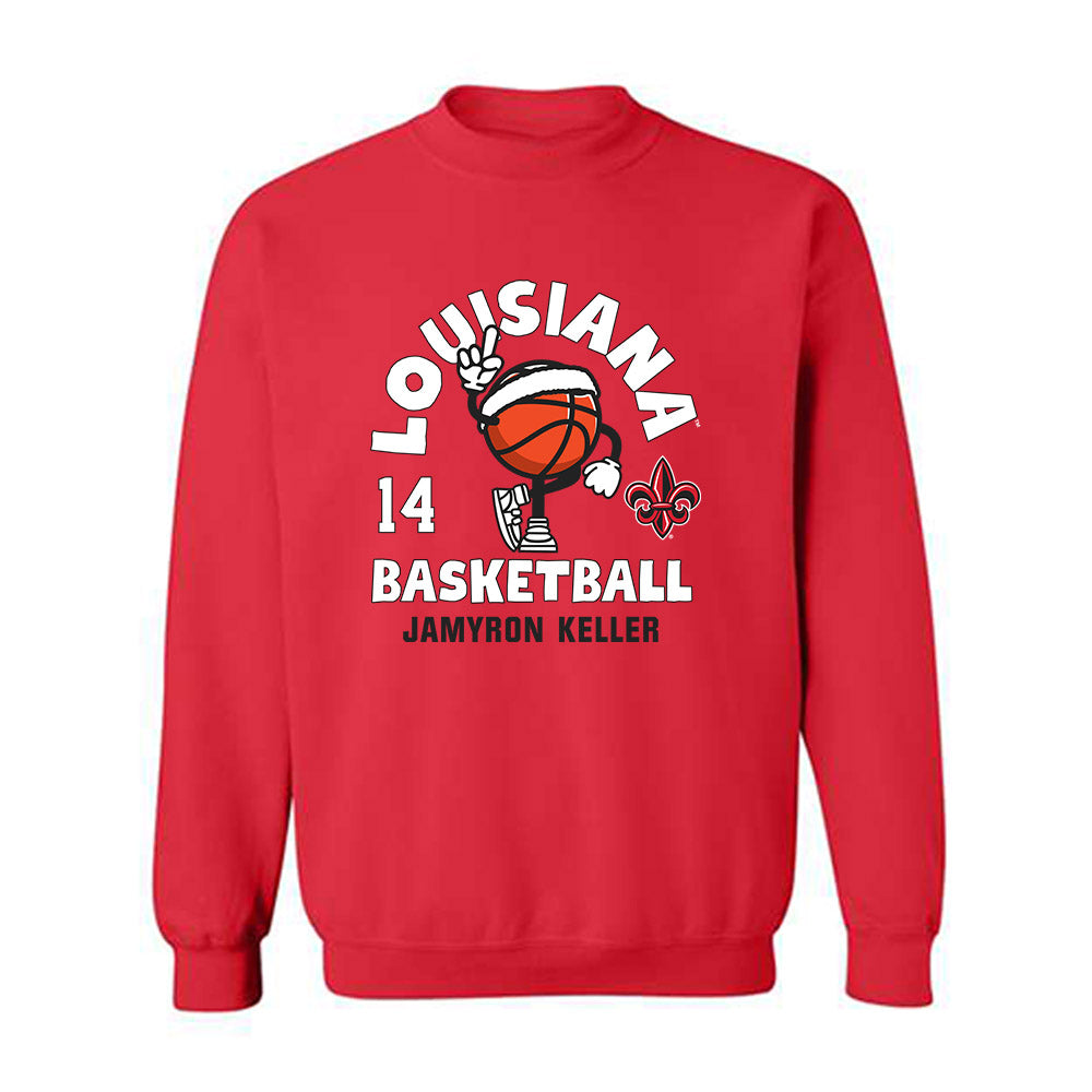 Louisiana - NCAA Men's Basketball : Jamyron Keller - Fashion Shersey Crewneck Sweatshirt-0