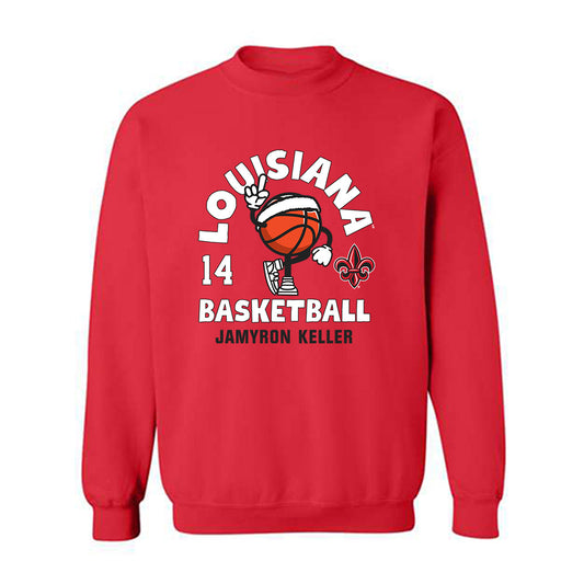 Louisiana - NCAA Men's Basketball : Jamyron Keller - Fashion Shersey Crewneck Sweatshirt-0