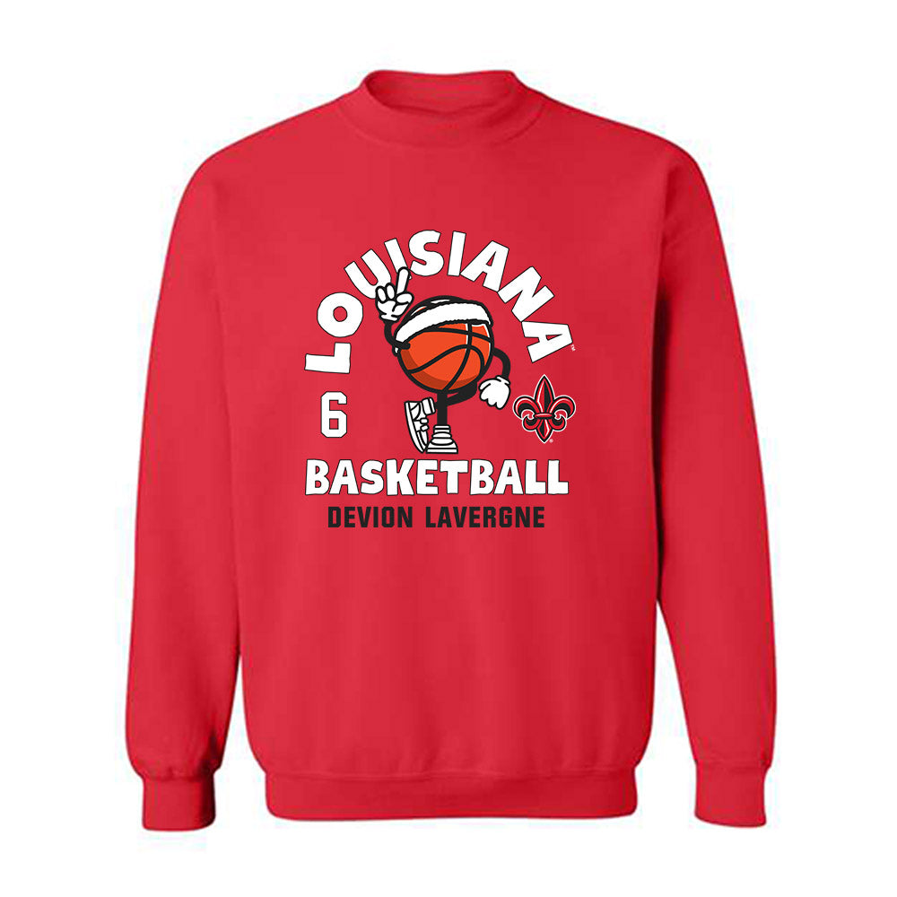Louisiana - NCAA Men's Basketball : Devion Lavergne - Fashion Shersey Crewneck Sweatshirt-0