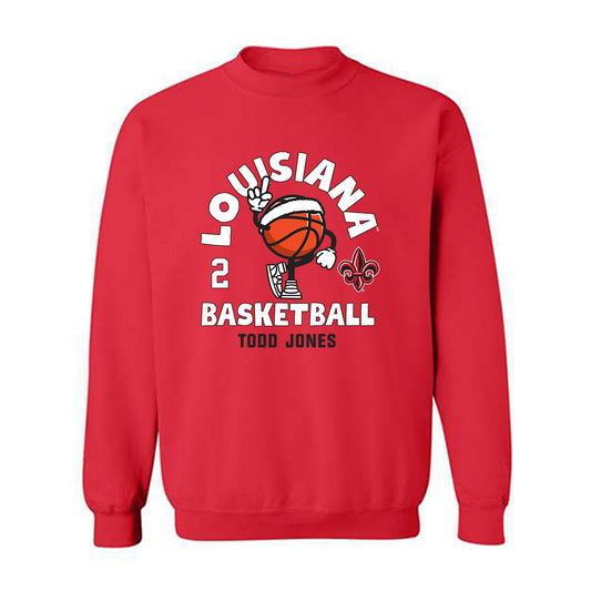Louisiana - NCAA Men's Basketball : Todd Jones - Fashion Shersey Crewneck Sweatshirt-0